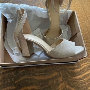 Gold Heels with Elegant Design